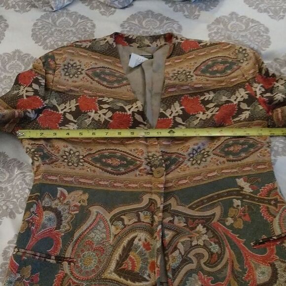 Silk Southwest Print Blazer - Picture 8 of 11